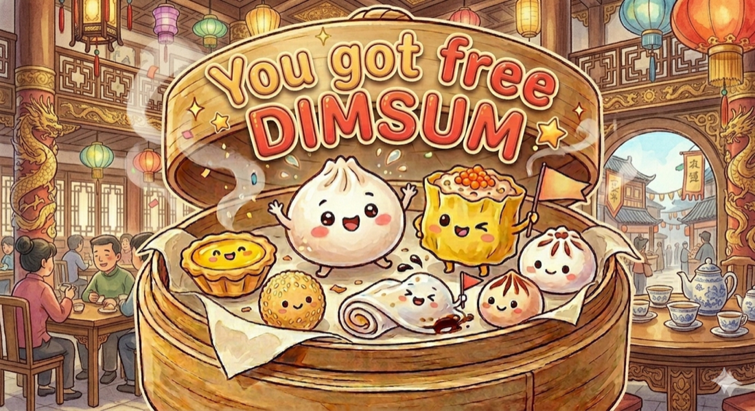 You got free Dim Sum — choose your item below